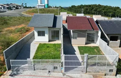 Casa em condomínio fechado com 2 quartos à venda no arapongas, indaial , 46 m2 por r$ 294.900