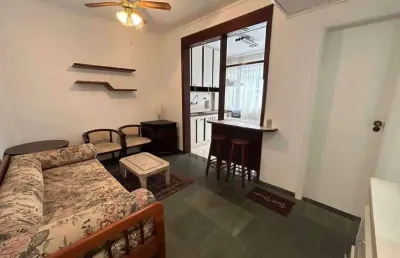 Apartamento à venda, 1 quarto, 1 vaga, gonzaga - santos/sp