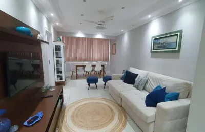 Apartamento mobiliado com 2 quartos para alugar na pompéia em santos