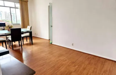 Apartamento para alugar com 2 quartos e dep. no campo grande em santos