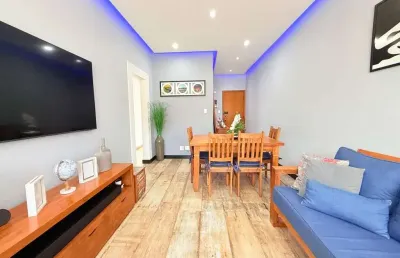 Apartamento à venda, 2 quartos, 1 vaga, aparecida - santos/sp