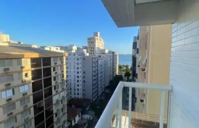 Apartamento à venda, 2 quartos, 1 suíte, 1 vaga, aparecida - santos/sp