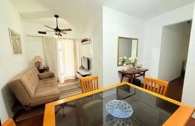 Apartamento mobiliado com 2 quartos para alugar em santos