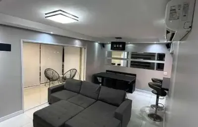 Apartamento para alugar 2 suítes 2 vagas na vila belmiro, santos