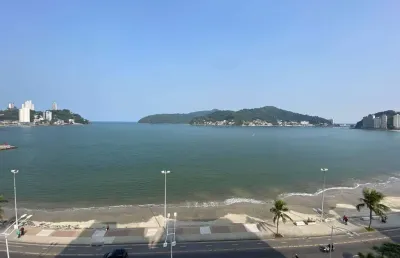Apartamento 3 dormitórios, com vista mar, em são vicente