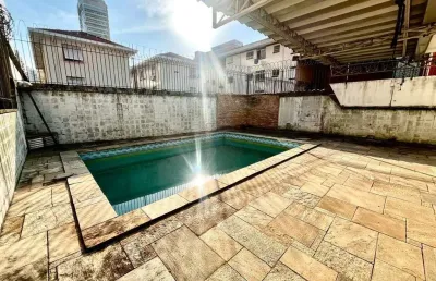 Casa para alugar 4 quartos e piscina no boqueirão, santos
