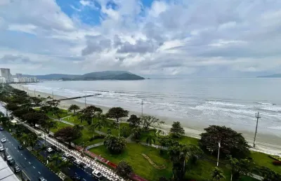 Raridade frente mar embaré — vista eterna e exclusividade