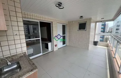 Apartamento para venda em praia grande, guilhermina, 3 dormitórios, 3 suítes, 4 banheiros, 2 vagas