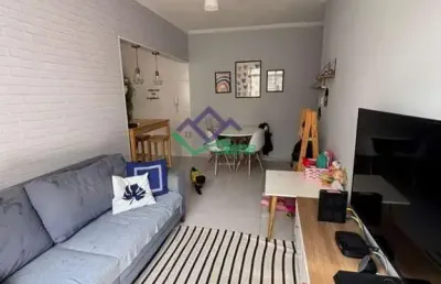 Apartamento para venda em santos, marapé, 2 dormitórios, 1 banheiro, 1 vaga