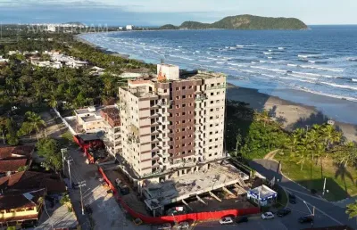 Lançamento pé na areia na vista linda com 3 dormitórios, apartamento 100% frontal ao mar