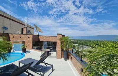 Cobertura de alto padrão na riviera bertioga-sp: 5 quartos, 3 suítes, 3 salas, 4 banheiros, 2 vagas, 340,20 m².