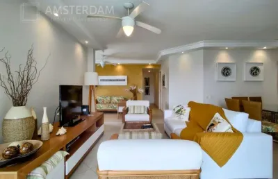 Apartamento pé na areia com 04 dormitórios a venda na riviera, módulo 02