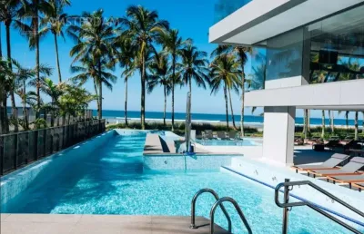 Apartamento de luxo à venda na riviera, bertioga-sp  4 quartos, 4 suítes, 2 salas, 4 banheiros, 3 vagas de garagem  208m²