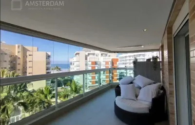 Apartamento de luxo na riviera bertioga/sp: 3 quartos, 2 suítes, 2 salas, 3 banheiros, 2 vagas de garagem e 139m²!