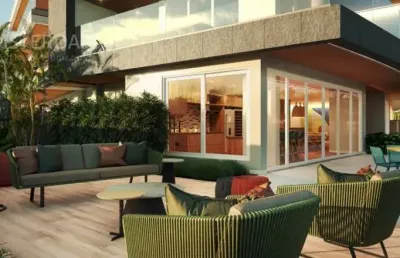 Apartamento à beira-mar na riviera: 132,99m², 2 salas, 5 banheiros e 2 vagas. agende sua visita!