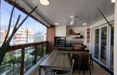 Venda na riviera. apartamento de luxo com 4 suítes, 5 banheiros, 4 vagas, 228,15m²!