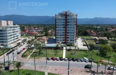 Apartamento com 3 dormitórios frente ao mar com varanda gourmet ampla no litoral norte sp bertioga