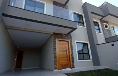 Casa com 3 quartos à venda na rua teodoro santini pietrowski, 1181, porto das laranjeiras, araucária, 128 m2 por r$ 950.000