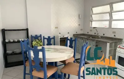 Apartamento no boqueirão de 2 dormitórios e suíte na quadra da praia em santos - 98m²