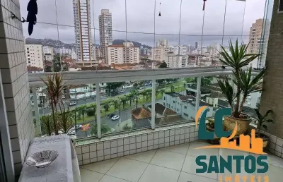 Apartamento com 3 quartos à venda na rua ceará, 20, pompéia, santos, 127 m2 por r$ 1.200.000
