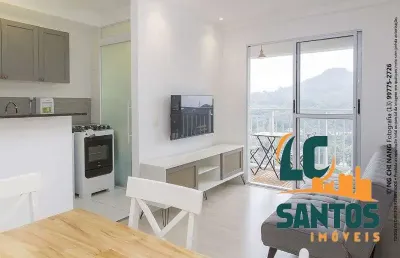 Apartamento com 2 quartos à venda na rua maria dos reis, 4511, morro nova cintra, santos, 62 m2 por r$ 380.000