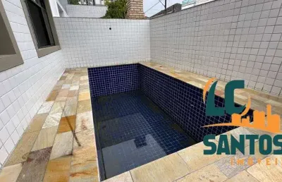 Casa em condomínio fechado com 3 quartos à venda na vila belmiro, santos , 140 m2 por r$ 1.435.000