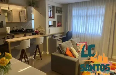Apartamento com 1 quarto à venda na rua américo brasiliense, 346, centro, são vicente, 62 m2 por r$ 295.000