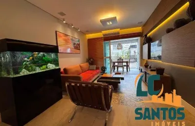 Apartamento com 2 quartos à venda na rua bahia, 170, gonzaga, santos, 256 m2 por r$ 1.490.000