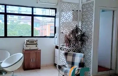 Sala comercial com 1 sala à venda na avenida affonso penna, 299, macuco, santos, 48 m2 por r$ 240.000