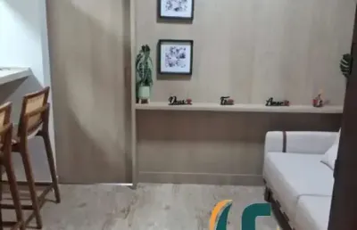 Apartamento com 1 quarto à venda no centro, são vicente , 36 m2 por r$ 220.000