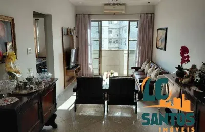 Apartamento com 3 quartos à venda na praça vinte e dois de janeiro, 424, centro, são vicente, 120 m2 por r$ 365.000