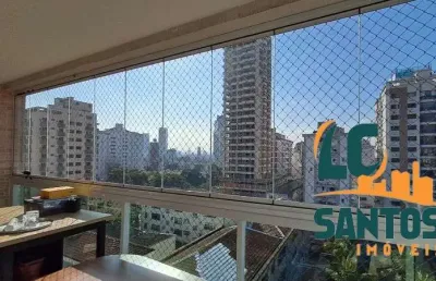 Apartamento de alto padrão na ponta da praia em santos .