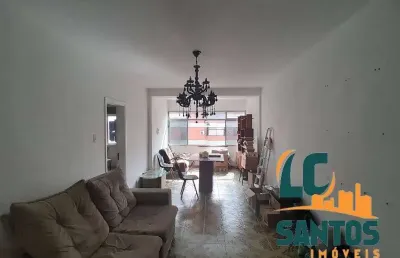 Oportunidade no embaré: apartamento 95m² a 50m da praia - 2 dormitórios para reforma em santos