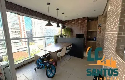 Apto praia com lazer, varanda gourmet e porteira fechada