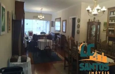 Apartamento com 4 quartos à venda na rua oswaldo cruz, 525, boqueirão, santos, 298 m2 por r$ 1.300.000