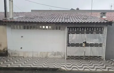 Casa para venda em praia grande, maracanã, 1 dormitório, 1 banheiro, 1 vaga