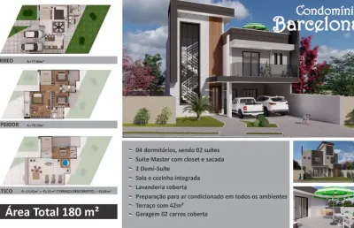 Casa em condomínio fechado com 4 quartos à venda na Rua Adão Lauro Vargas, 359, Uberaba, Curitiba