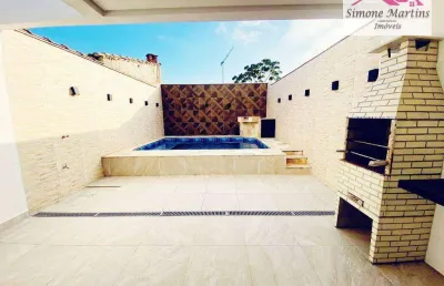 Casa com 3 dormitórios à venda, 147 m² por r$ 749.900,00 - vera cruz - mongaguá/sp