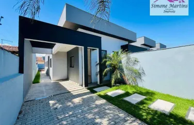 Casa nova com piscina á venda na cidade de itanhaém