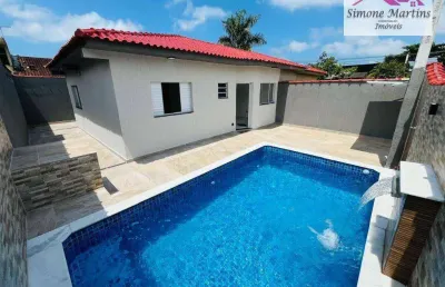 Casa com 2 dormitórios à venda, 57 m² por r$ 380.000,00 - balneário santista - itanhaém/sp