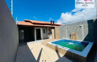 Casa com 3 dormitórios à venda, 85 m² por r$ 379.000,00 - nova itanhaém - interior - itanhaém/sp