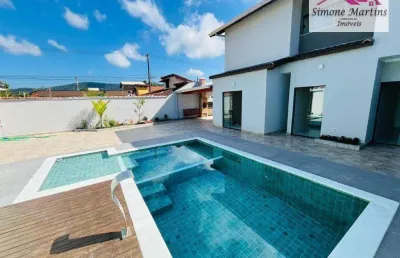 Casa com 3 dormitórios à venda, 111 m² por r$ 820.000 - jardim suarão - itanhaém/sp