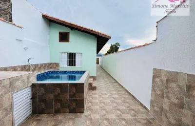 Casa com piscina na praia de mongagua  por apenas r$258.000,00
