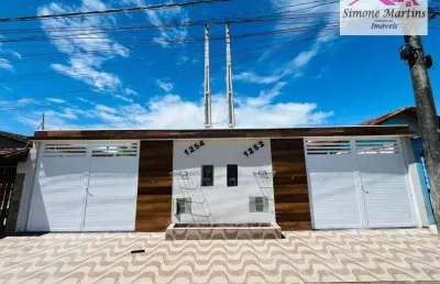 Casa com 2 dormitórios à venda, 70 m² por r$ 360.000 - jardim suarão - itanhaém/sp