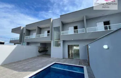 Sobrado com 3 dormitórios à venda, 108 m² por r$ 649.000 - cibratel ii - itanhaém/sp