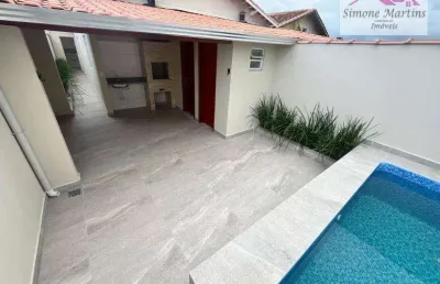 Casa com 2 dormitórios à venda, 90 m² por r$ 450.000,00 - vila atlântica - mongaguá/sp