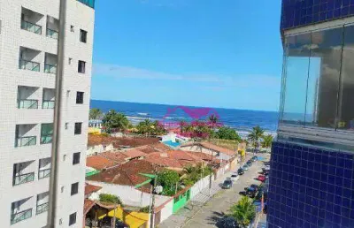 Apartamento com 1 dormitório à venda, 57 m² por r$ 255.000,00 - balneário jussara - mongaguá/sp