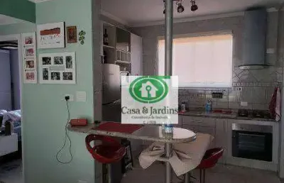 Apartamento com 2 dormitórios à venda, 60 m² por r$ 245.000,00 - jardim independência - são vicente/sp