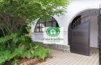 Sobrado bairro boqueirão - santos, 374m² - 5 quartos - 5 vagas - venda ou locação