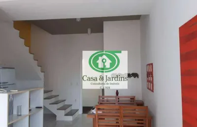 Ótimo apartamento duplex mobiliado com toda estrutura e comodidade de um loft. no gonzaga proximo ao boqueirão e embare, santos /sp